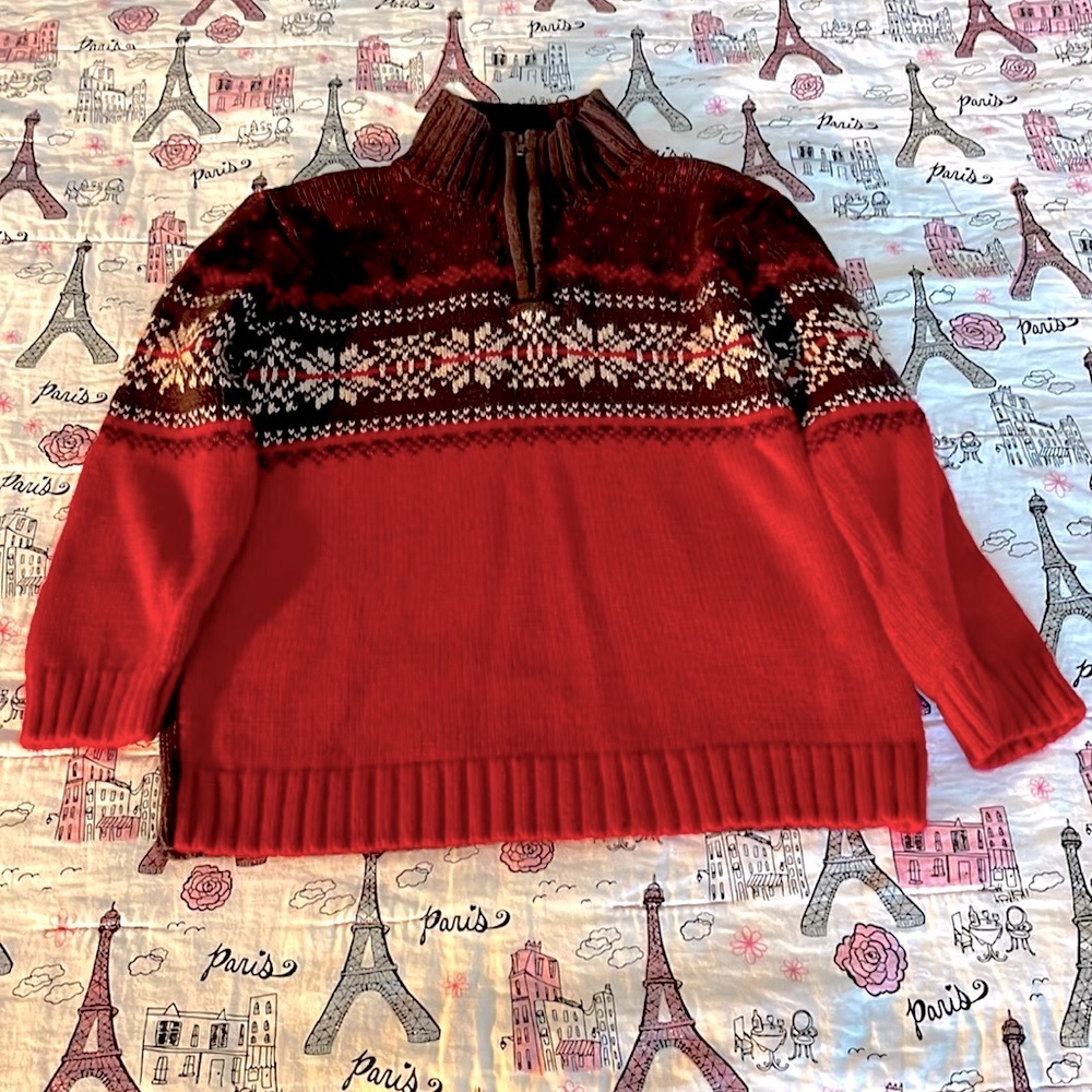 Boys 5 Ribbed Bottom Sweater